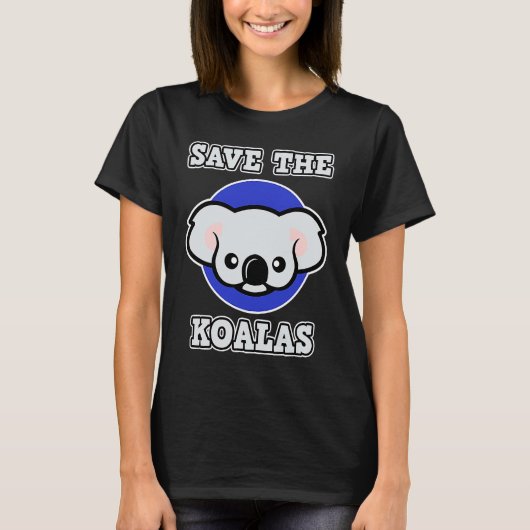 T-shirt Koala for Men and Women Save the Koalas (Devant)