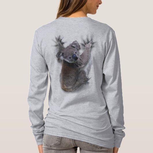 T-shirt Koala Hang Sur Le Dos Cute Ours Australie Animal (Dos)