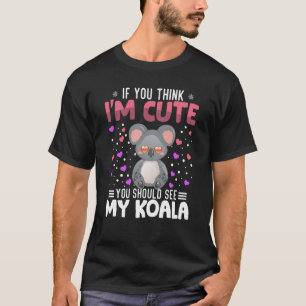 T-shirt Koala Heart Valentine's Day Animal pour femmes enf