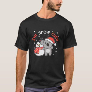 T-shirt Koala je suis neige bonhomme de neige drôle pun