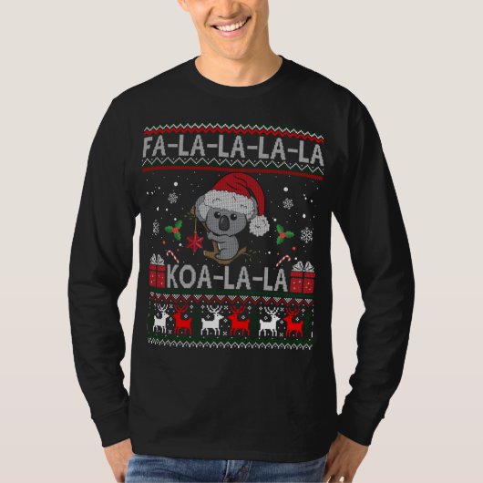T-shirt Koala-la-Cute Koala Bear Australian Christmas U (Devant)