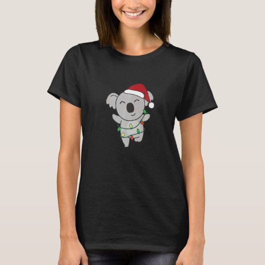 T-shirt Koala Merry Christmas Winter Animals Koalas Christ (Devant)
