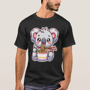 T-shirt Koala Mignon Mangeant des Ramen - Amateur de Ramen