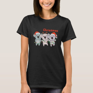 T-shirt Koala Noël Arbre de Noël Animaux Mignon Koala 