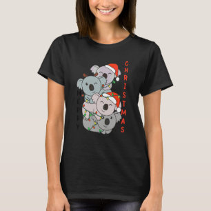 T-shirt Koala Noël Arbre de Noël Animaux Mignon Koala