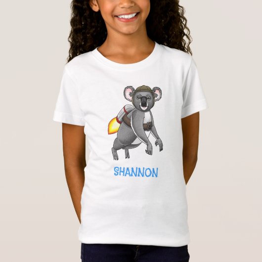 T-Shirt Koala Ours à fusée (Devant)