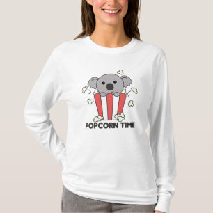 T-shirt Koala Popcorn Time Sweet Animaux Popcorn Sac