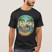 T-shirt Koala Relaxation sur Beach Hammock - Vacatio Tropi (Devant)