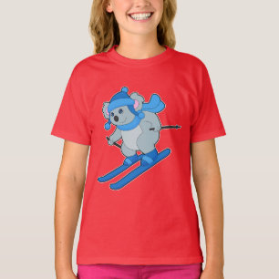 T-shirt Koala Skier Ski Sports d'hiver