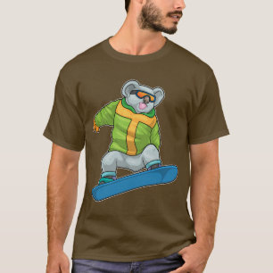 T-shirt Koala Snowboardeur Snowboard