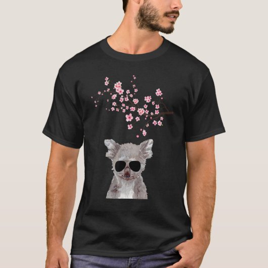 T-shirt Koala Sunglass Japanese Cherry Cute Blossom Sakura (Devant)