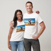 T-shirt Koala sur une plage de sable (Unisexe)