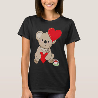 T-shirt Koala With Heart Balloon Valentines Day Love Boys