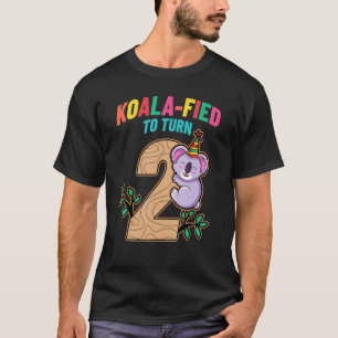 T-shirt Koalafied To Turn 2 Koala Bear 2e fête d'anniversa
