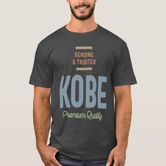 T-shirt Kobe Nom personnalisé Cadeau Anniversaire (Devant)