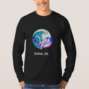 T-shirt Kodiak Ak Japonais Peinture géométrique Orca Tueur