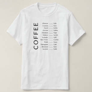T-shirt - Koffietalen