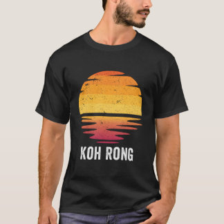 T-shirt Koh Rong Souvenir Vacances été Vintage coucher de 