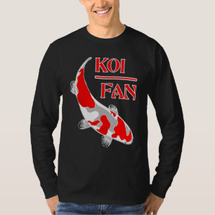 T-shirt Koi ami Fan Carp Fish Nishikigoi Kohaku Sanke K