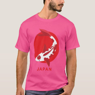 T-shirt Koi Carp Japon Tancho Nishikigoi Poisson Etancho