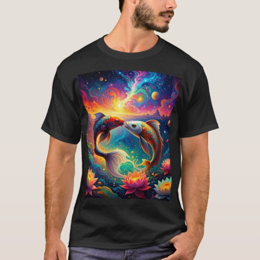 T-shirt Koi des eaux rêveuses (Devant)