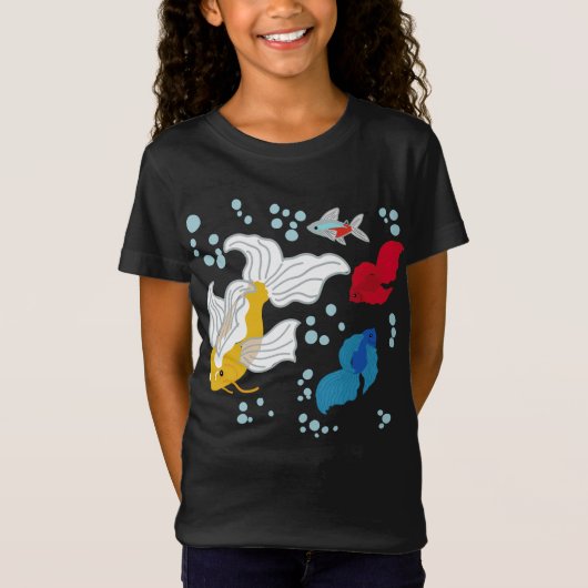 T-Shirt Koi et Bettas (Devant)