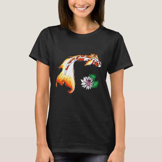 T-shirt Koi Fish Et Lilypad (Devant)