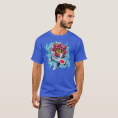 T-shirt Koi Fish et Lotus Graphic Premium (Devant entier)