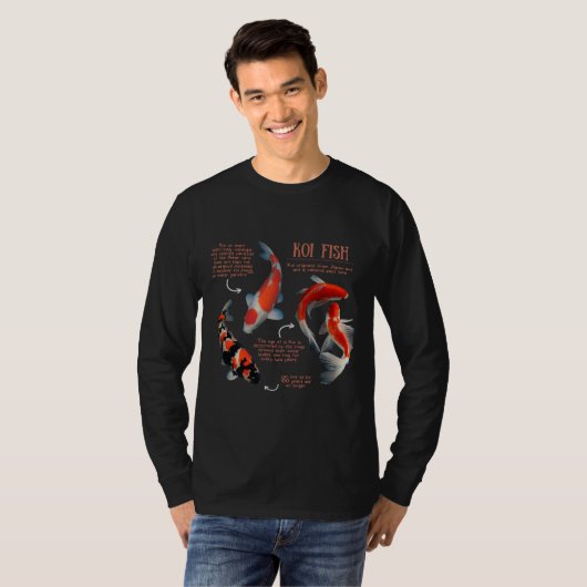 T-shirt Koi Fish Fun Faits (Devant entier)