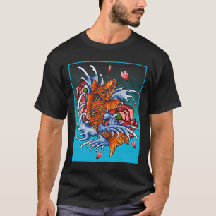 T-shirt Koi Fish Inspiré Art