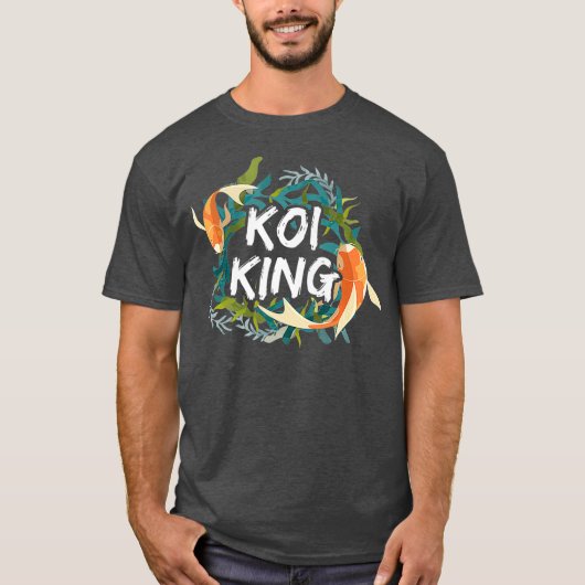 T-shirt Koi Fish King Jardin japonais Kois Pond Sanke (Devant)