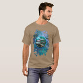 T-shirt Koi Fish "NÉ DE DRAGONFLY" (Devant entier)