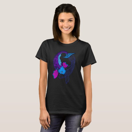 T-shirt Koi Fish Pond Yin Et Yang (Devant entier)