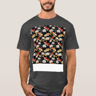 T-shirt Koi Fish Seamless Motif japonais p asiatique chino