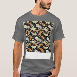T-shirt Koi Fish Seamless Motif japonais p asiatique chino