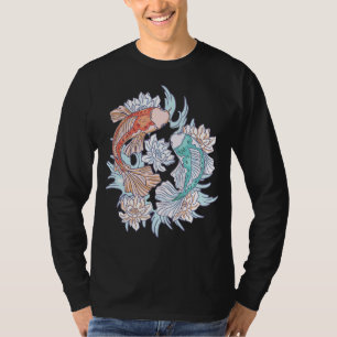 T-shirt Koi In Ying & Yang Style Pour Hommes Femmes Et Enf