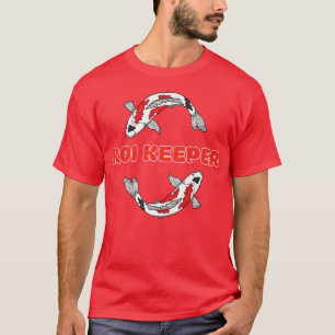 T-shirt Koi Keeper Fish Pond Carp Japan Japanese Art Asian