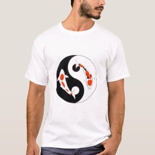 T-shirt Koi Kohaku et Taisho Sanke Yin Yang