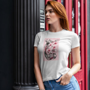 T-shirt Koi Poisson Animal Sakura Fleurs