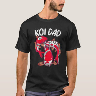 T-shirt Koi Poisson Cadeau Pour Papa Hommes Japon Koi Carp
