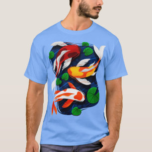 T-shirt Koi Poisson Lover Eau Étang Animaux Animaux Animau
