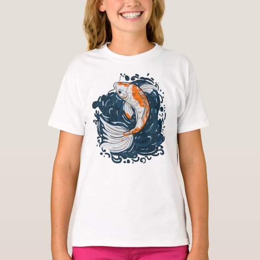 T-shirt Koi Poisson maître de courbure (Devant)