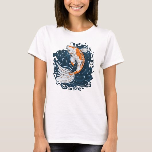 T-shirt Koi Poisson maître de courbure (Devant)