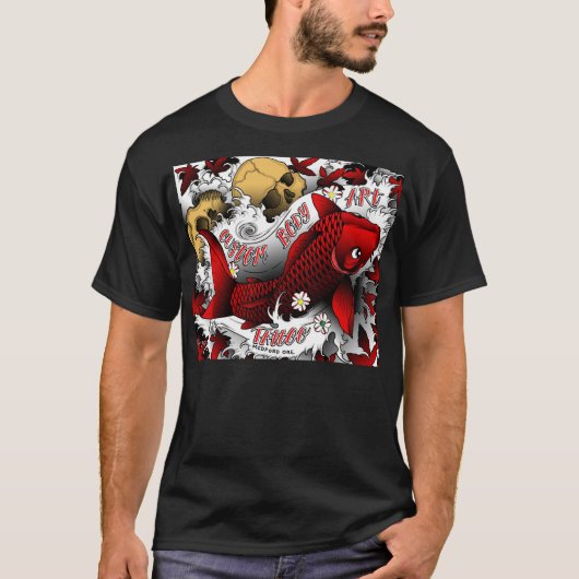 T-shirt koi rouge (Devant)