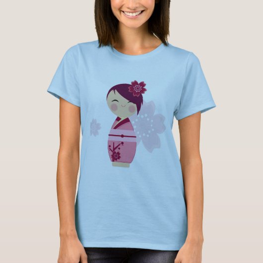 T-shirt Kokeshi Sakura Ringer Tee (Devant)