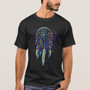 T-shirt Kokopelli Dreamcatcher peinture aquarelle 1 ventil
