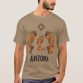 T-shirt Kokopelli Et Cactus (Devant)