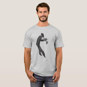 T-shirt Kokopelli joue l'art de bleus (Devant entier)