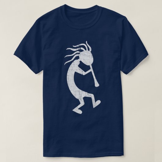 T-shirt Kokopelli Lecteur Flûte Aspiré Fertilité en panne (Design devant)