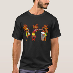 T-shirt Kokopelli Rock Art : "Musique de reggae Koko"
